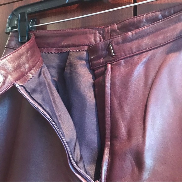 CLEMENTS byVAKKO. Genuine Leather pants - Picture 3 of 7